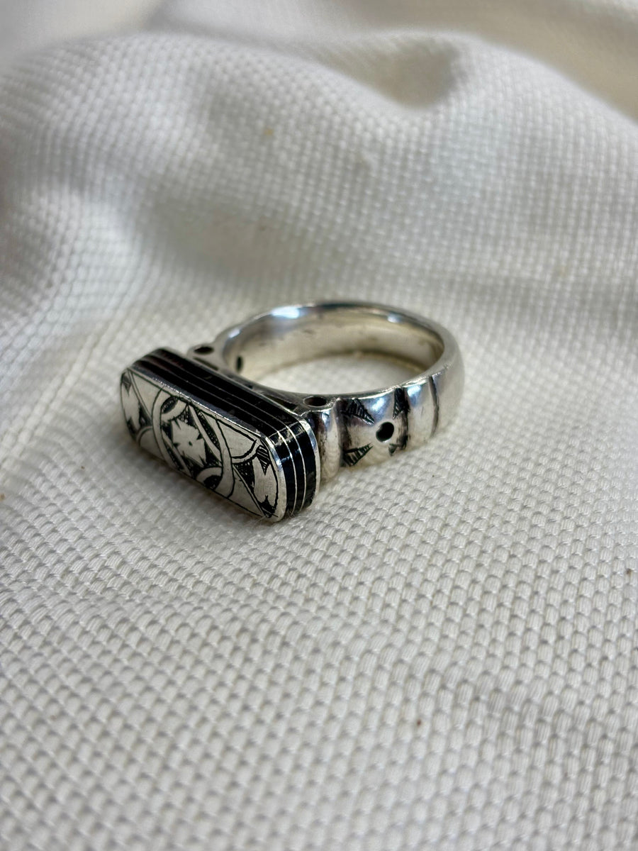 HADI Silver Tribal Ring