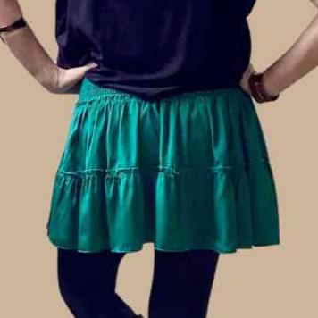 Disco Skirt - Emerald