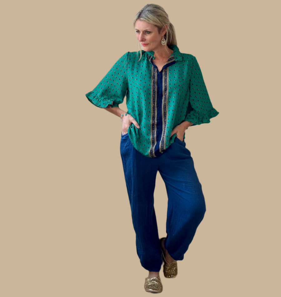 Gwen Silk Top-One-of-a-Kind (In Store only)