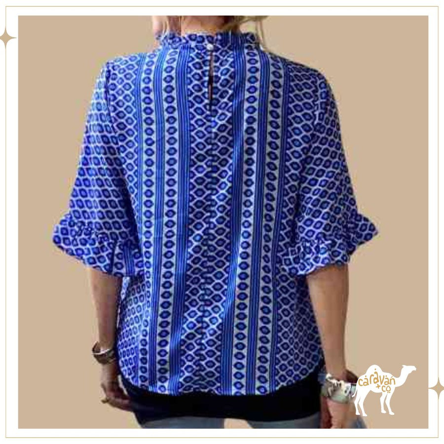 GWEN silk blouse - Ace of Diamonds