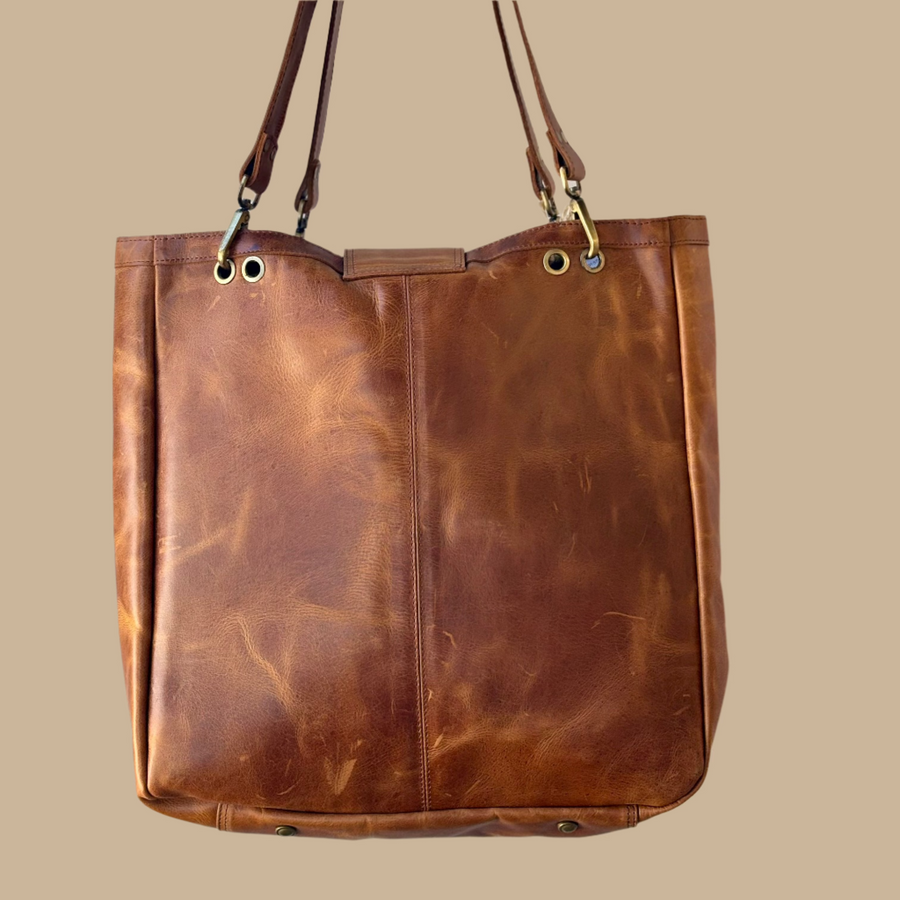 ADARA Leather Tote Bag