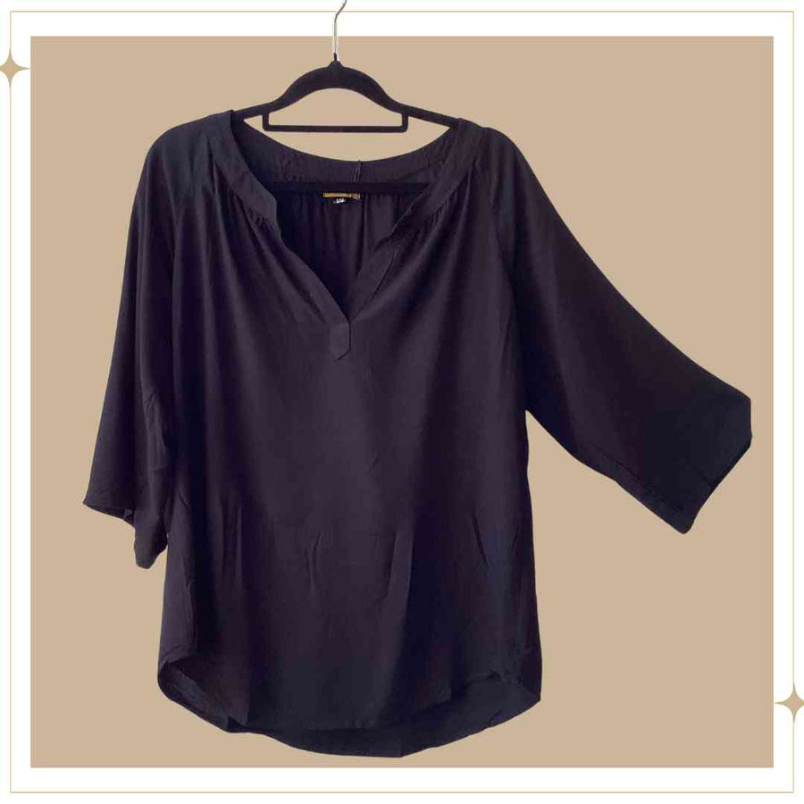 JAMILA blouse - Black - Rayon