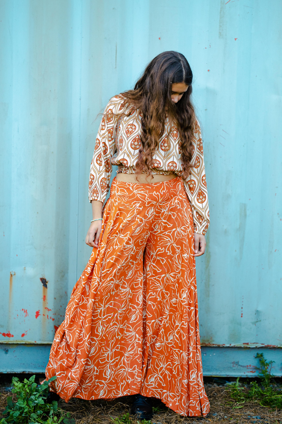 JOY Flare Pants - Terracotta