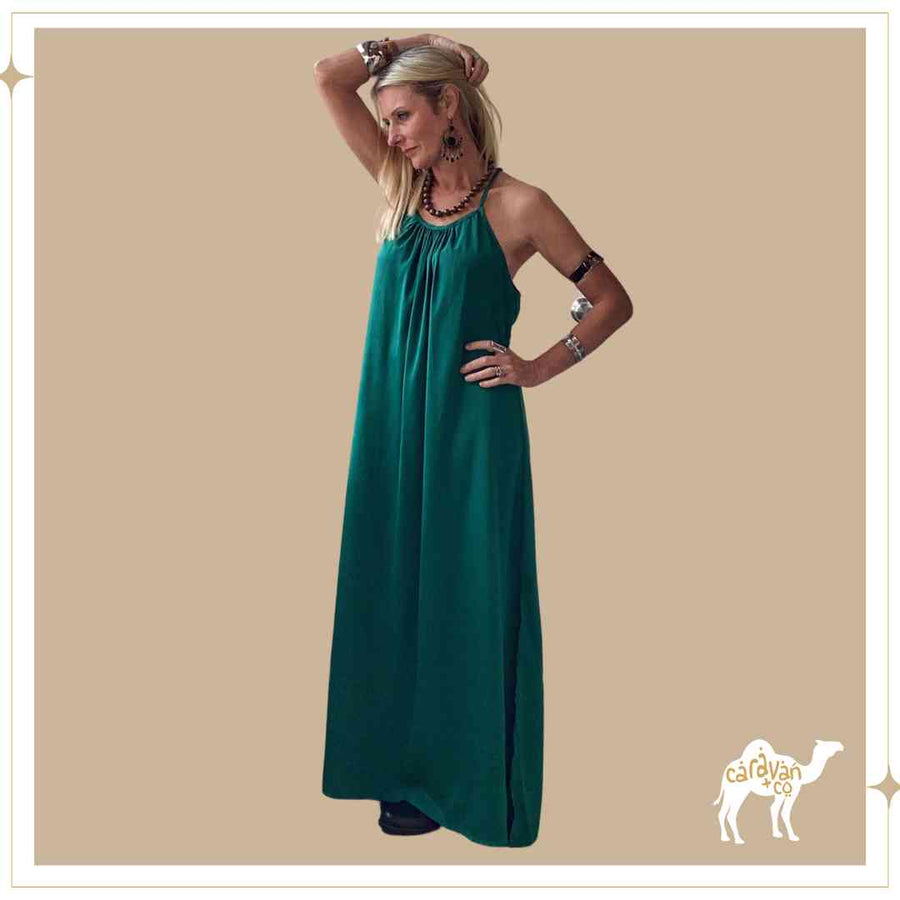 NIRVANA dress - Emerald