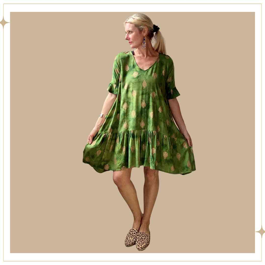 PARVATI Dress - Leaf Green