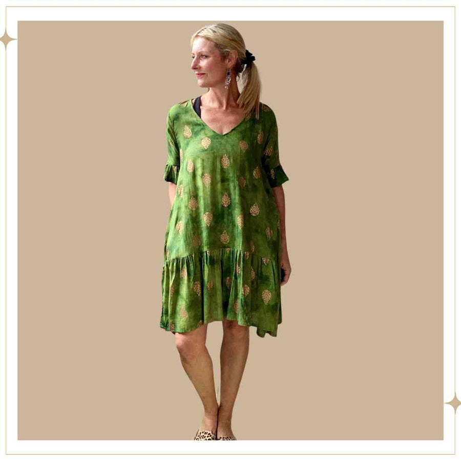 PARVATI Dress - Leaf Green