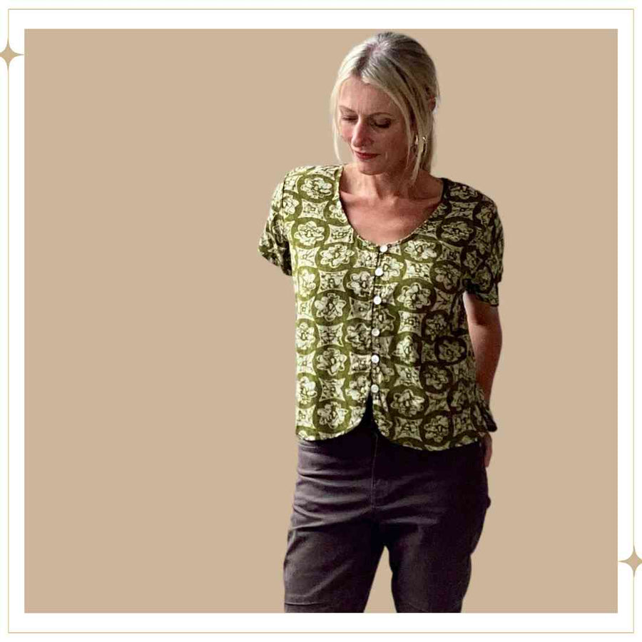 SALMA Button Blouse - Dante