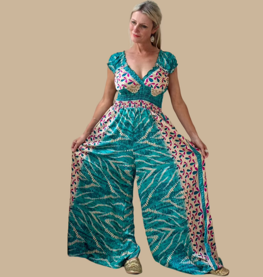 Silk Aphrodite Jumpsuit-One-of-A-Kind (In Store Only)