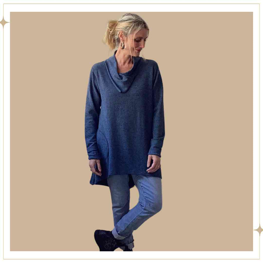 Stretch Tunic - Blueberry