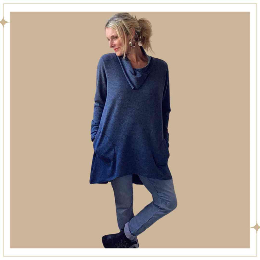 Stretch Tunic - Blueberry