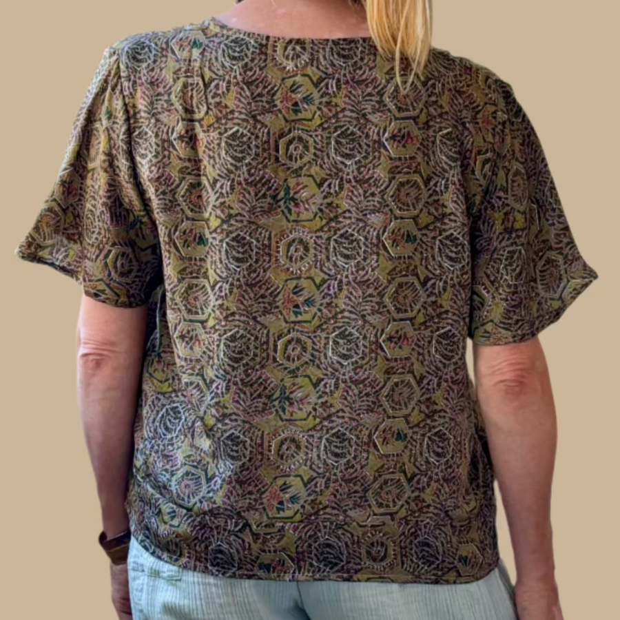 Silk Zweena Blouse-One-of-a-Kind (in Store only)