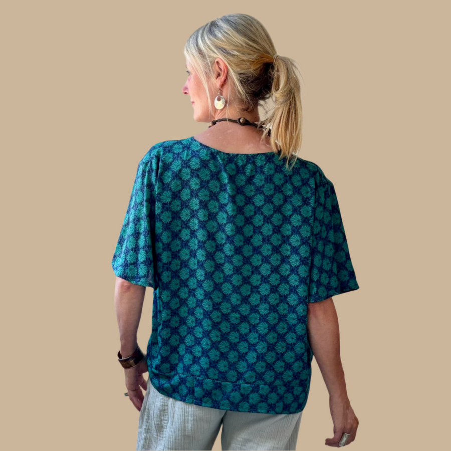 Silk Zweena Blouse-One-of-a-Kind (in Store only)