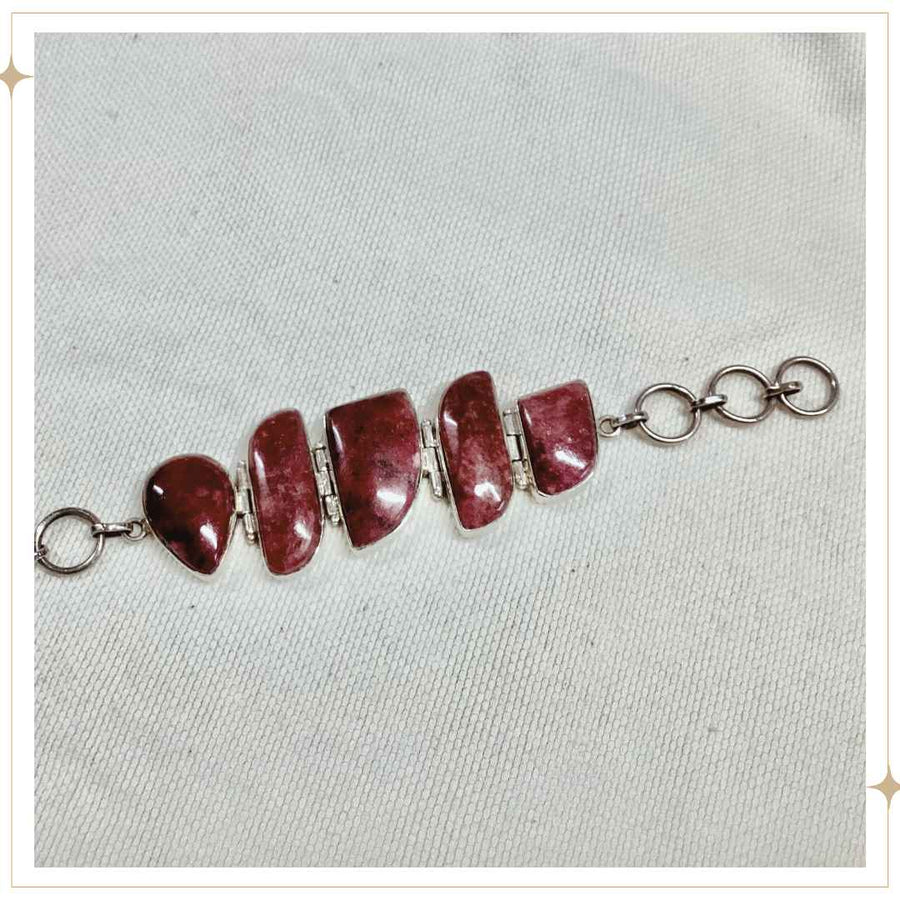 JAWHARA - Rhodinite & Silver Bracelet